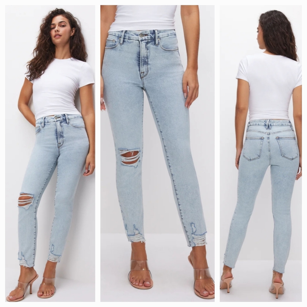Good American Light Blue High Rise Jeans
